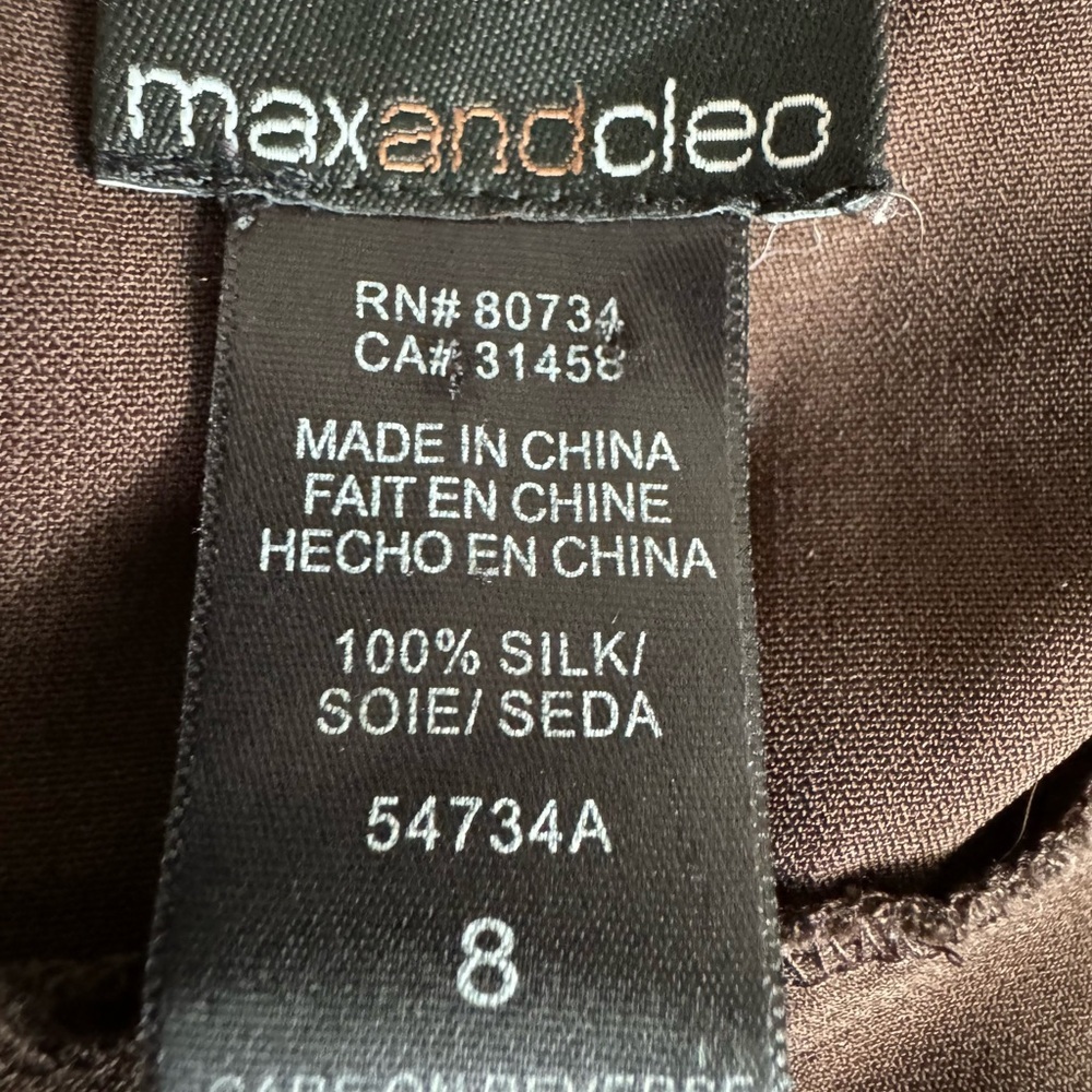Sz 8 100% silk Max & Cleo dress - Picture 3 of 3